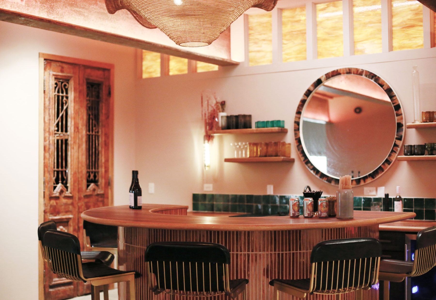 Custom Home — home bar